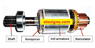 fungsi armature pada motor starter